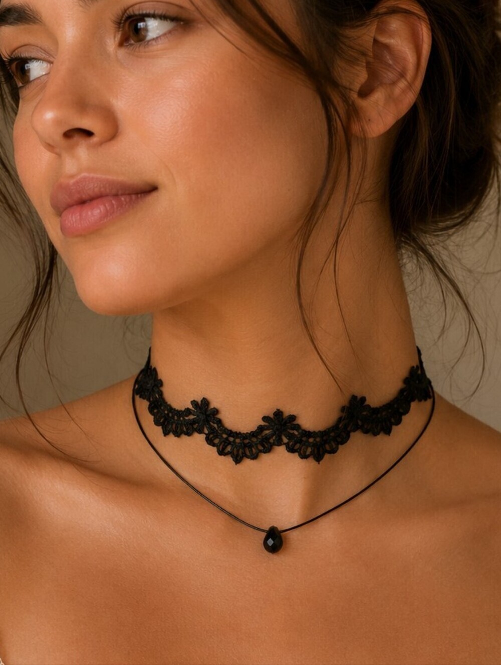 3/$30 Gothic Witchy Lace Choker Necklace